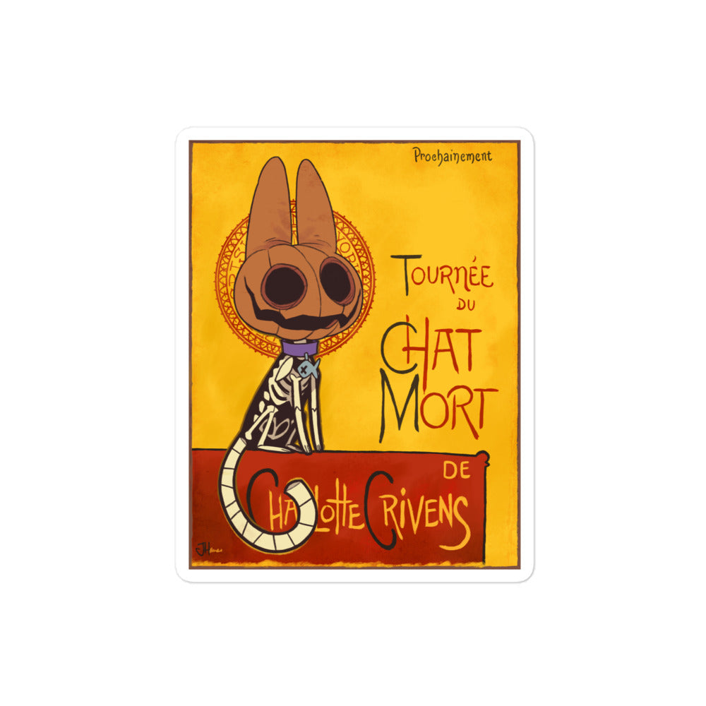 Le Chat Mort Vinyl Sticker