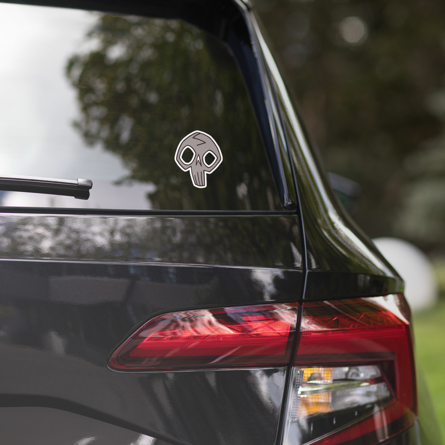 Charlotte Skull Vinyl Sticker