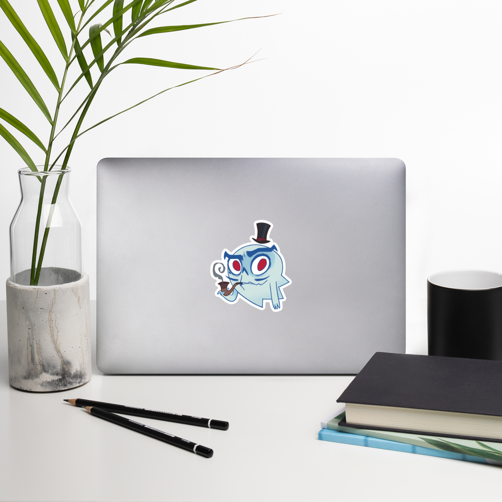 Gibson with Pipe Vinyl Sticker
