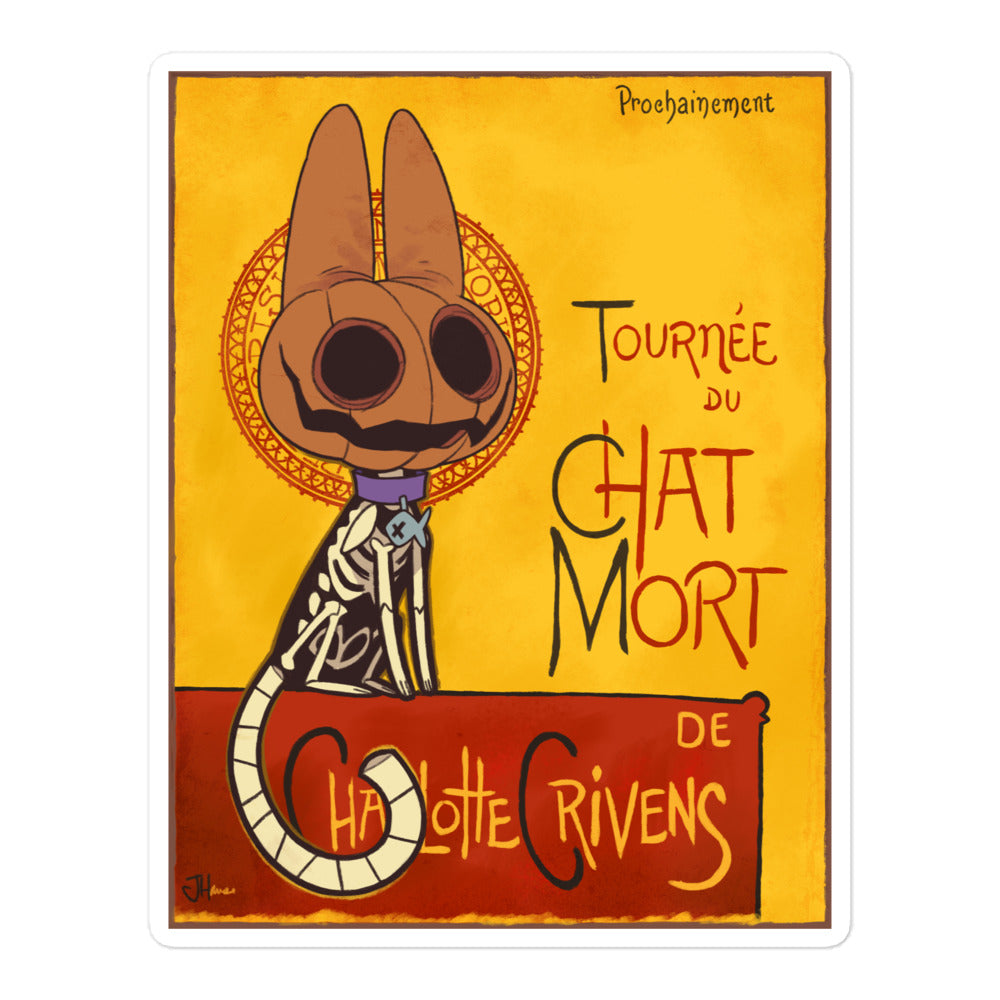Le Chat Mort Vinyl Sticker