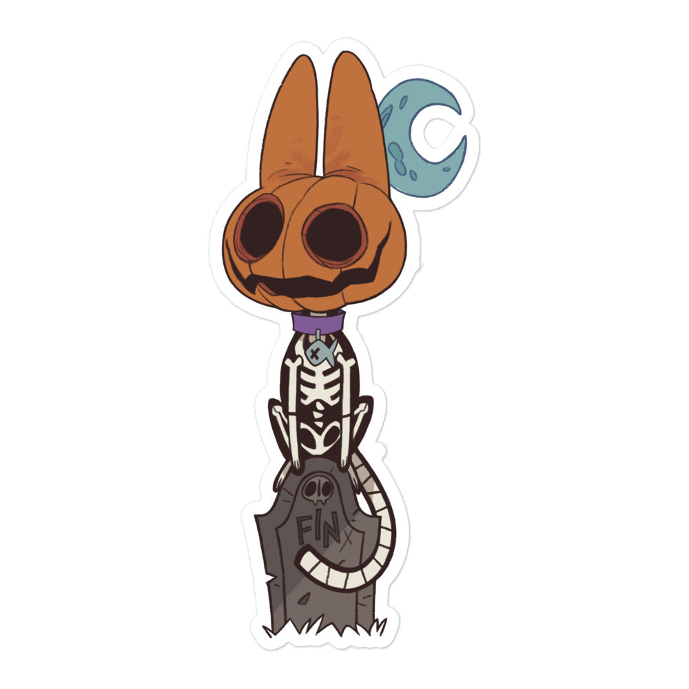 Finito on Grave Vinyl Sticker