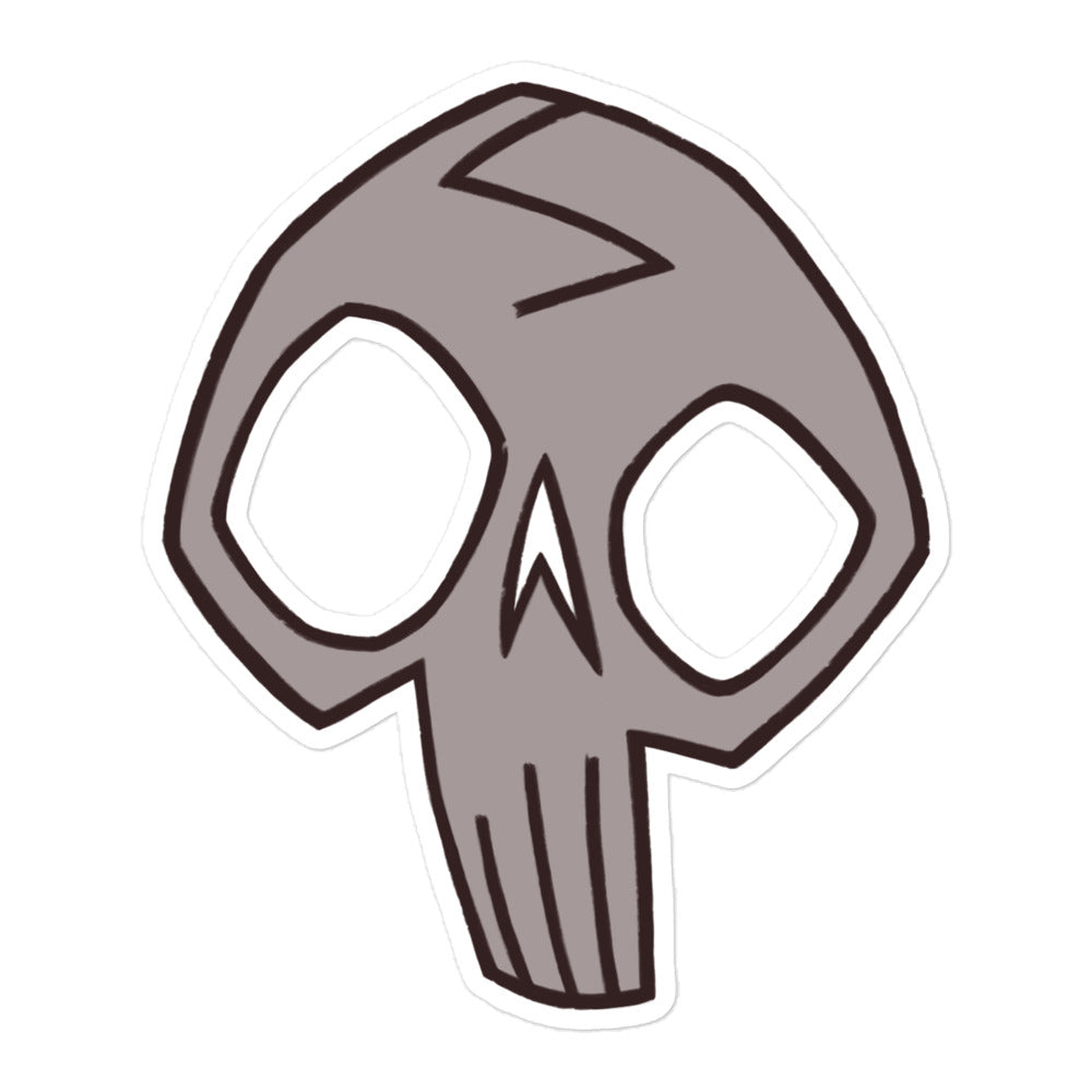 Charlotte Skull Vinyl Sticker