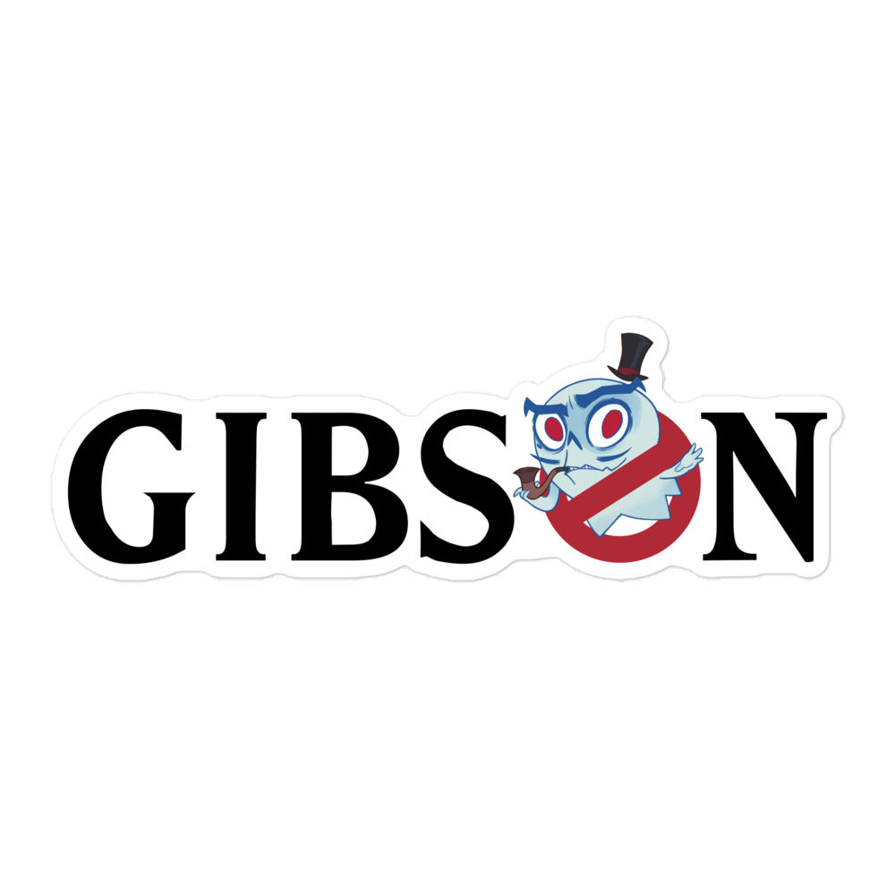 Gibsbusters Text Logo Vinyl Sticker