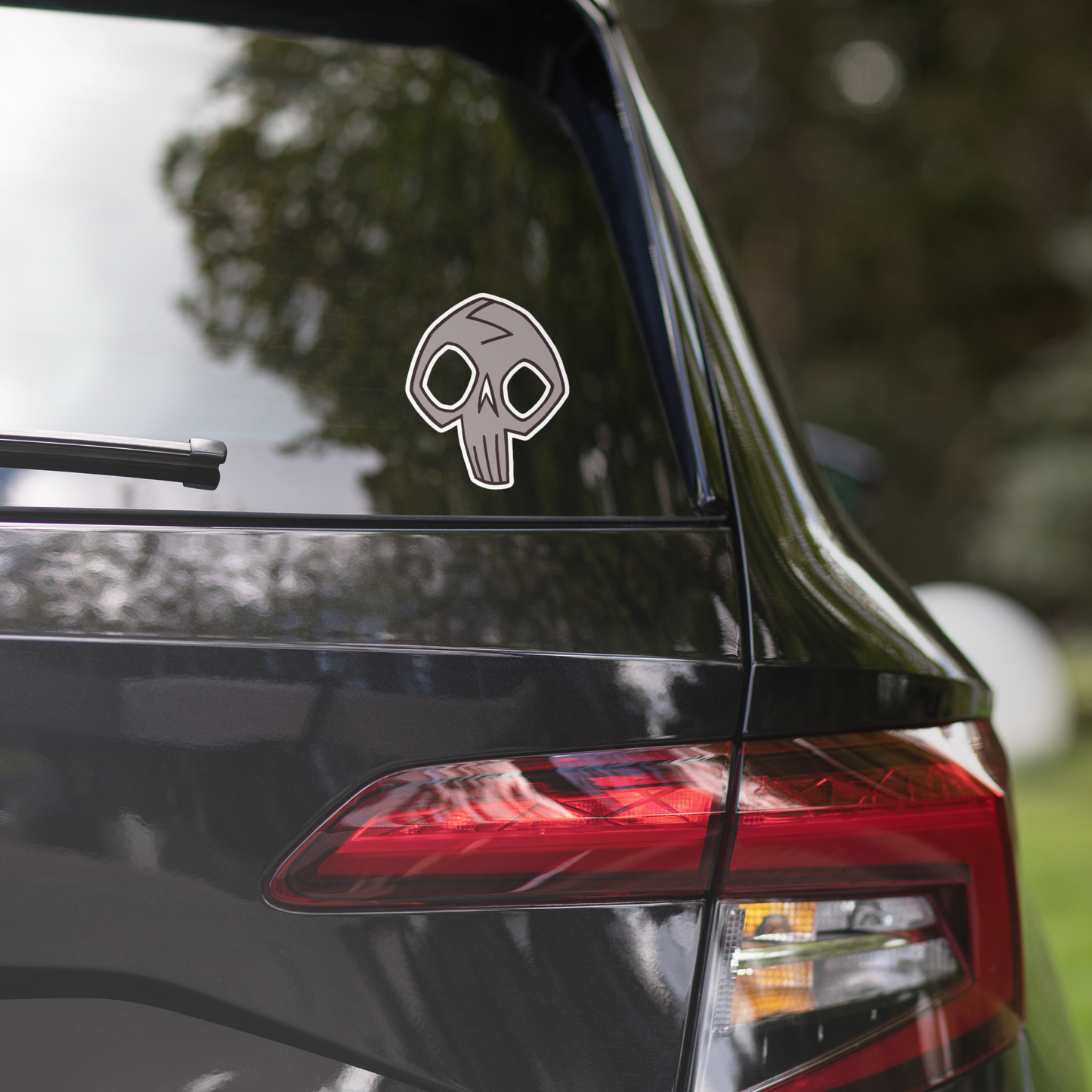 Charlotte Skull Vinyl Sticker