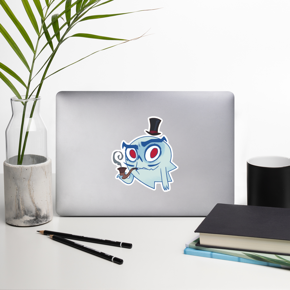 Gibson with Pipe Vinyl Sticker