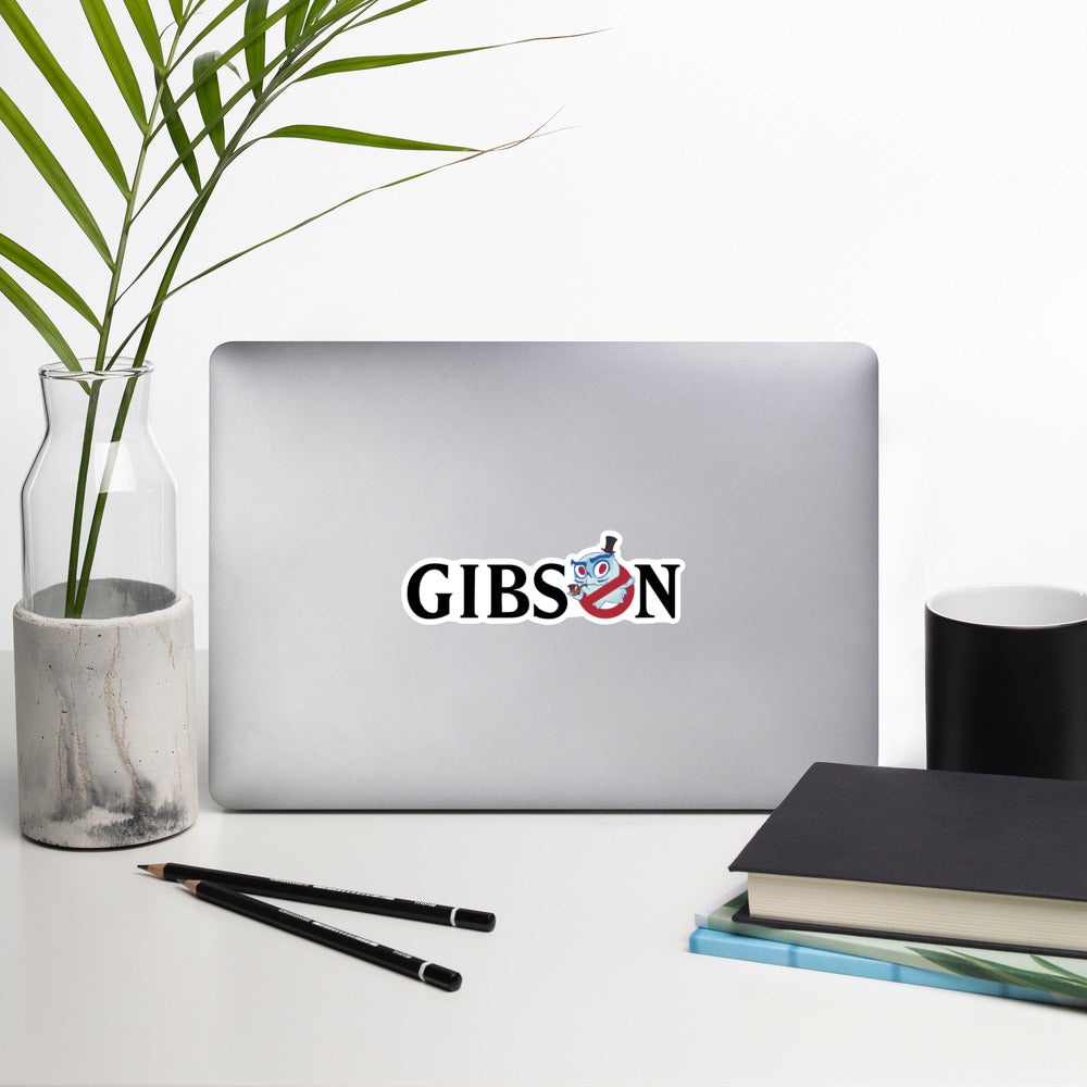Gibsbusters Text Logo Vinyl Sticker