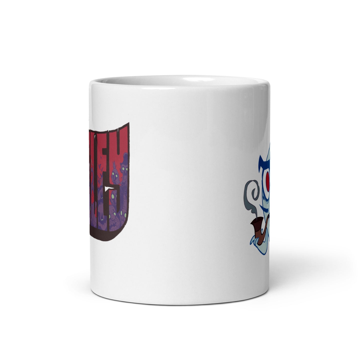 Gibson with Pipe White Mug