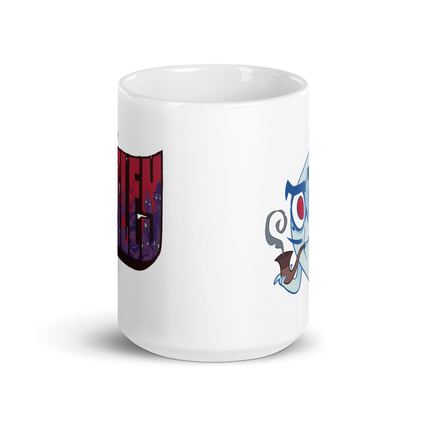 Gibson with Pipe White Mug