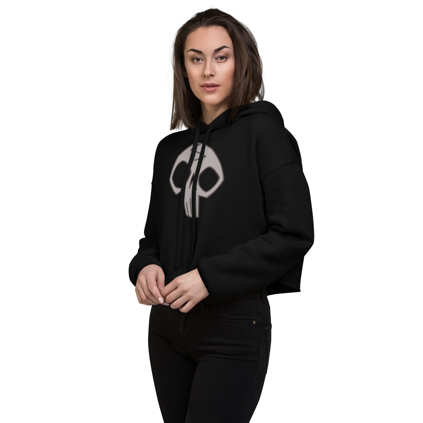 Charlotte Skull Crop Hoodie