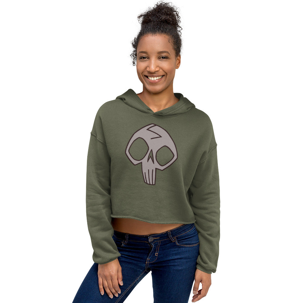 Charlotte Skull Crop Hoodie