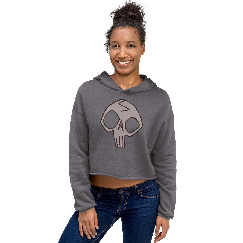 Charlotte Skull Crop Hoodie