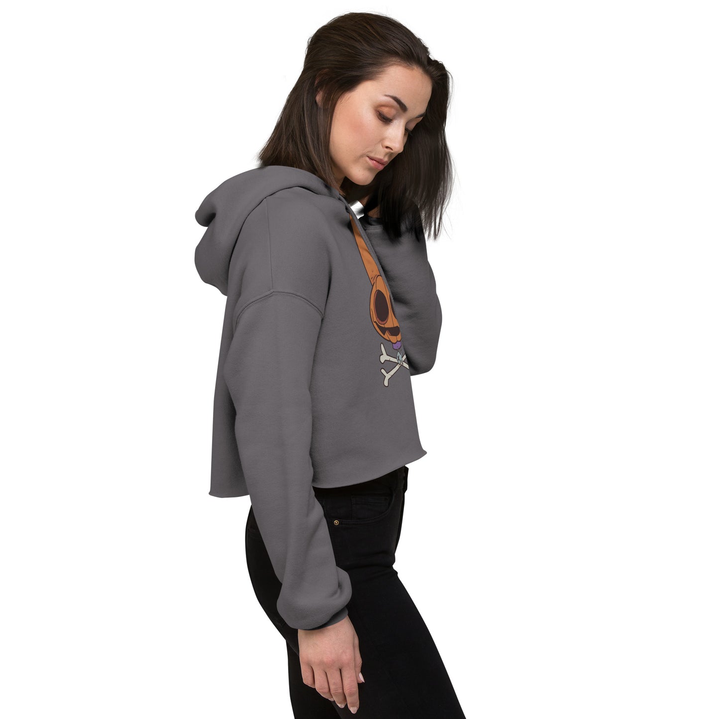 Fin & Crossbones Crop Hoodie