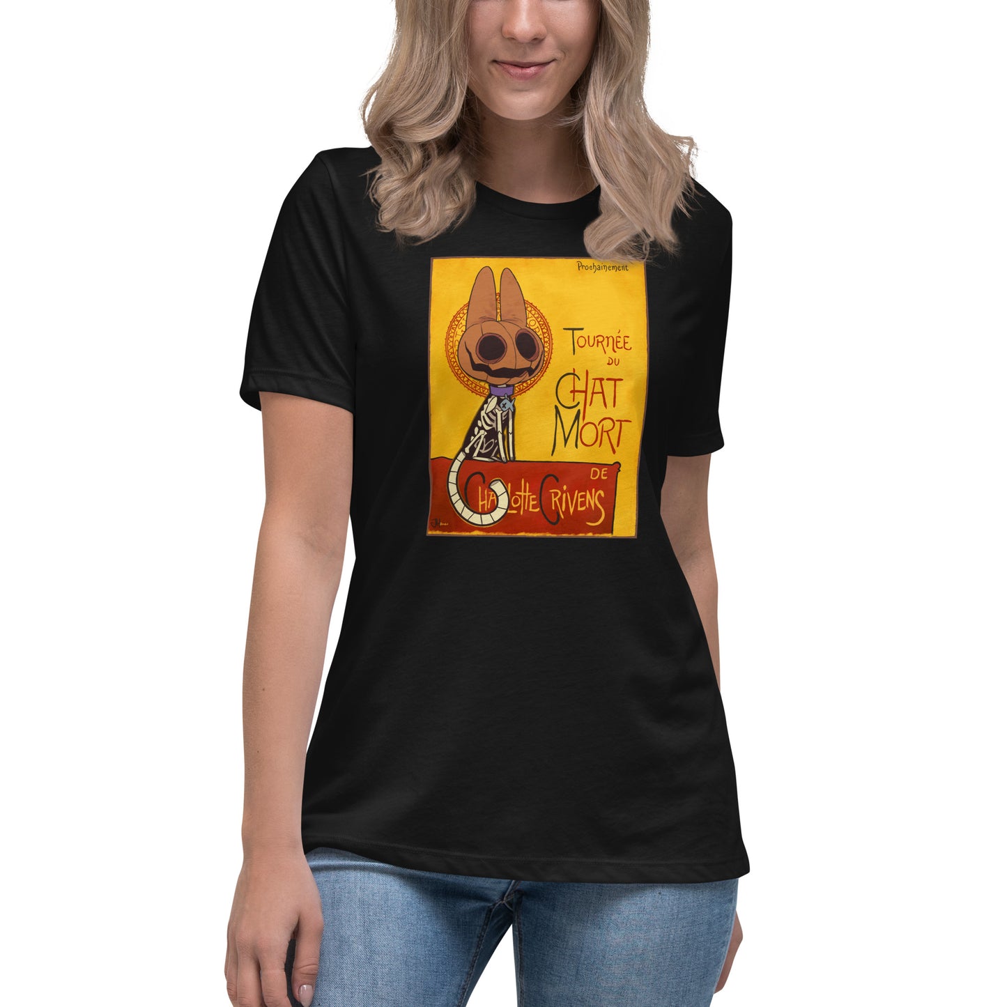 Le Chat Mort Women's Relaxed T-Shirt