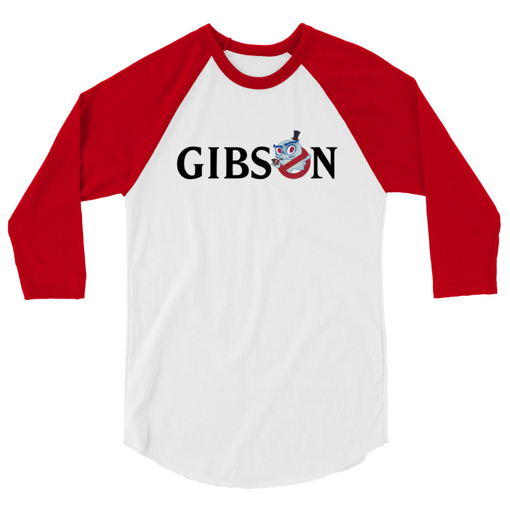 Gibsbusters Logo Text Baseball Shirt Light