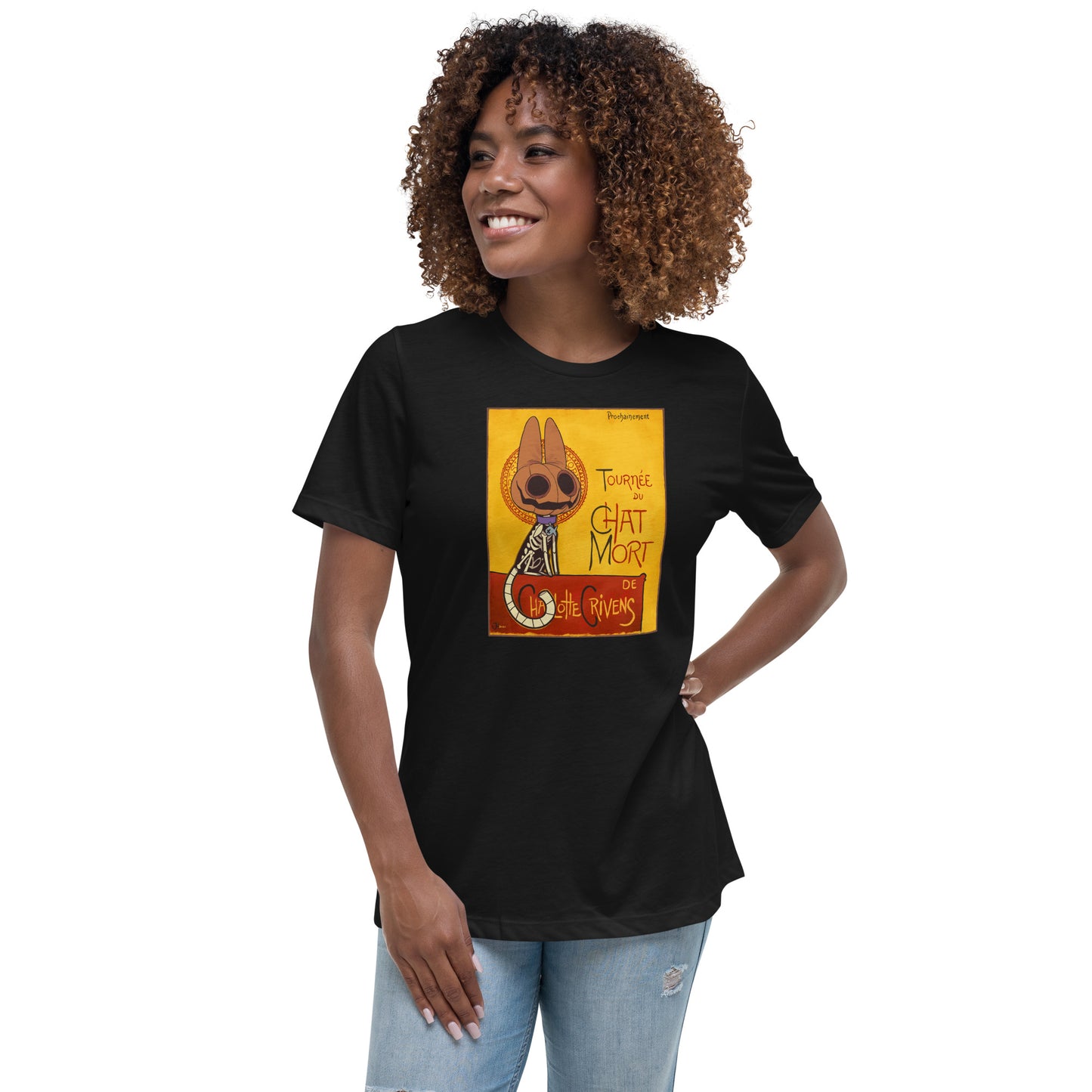 Le Chat Mort Women's Relaxed T-Shirt